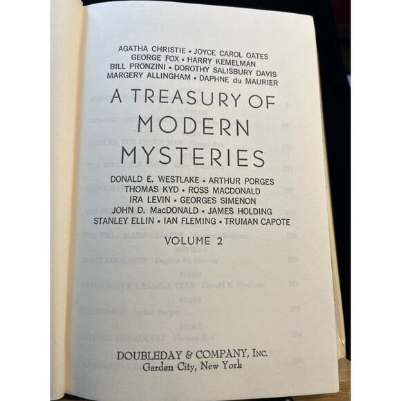 A Treasury of Modern Mysteries Volumes 1 and 2 Book Club Edition Hardcover 1973 - Picture 13 of 15